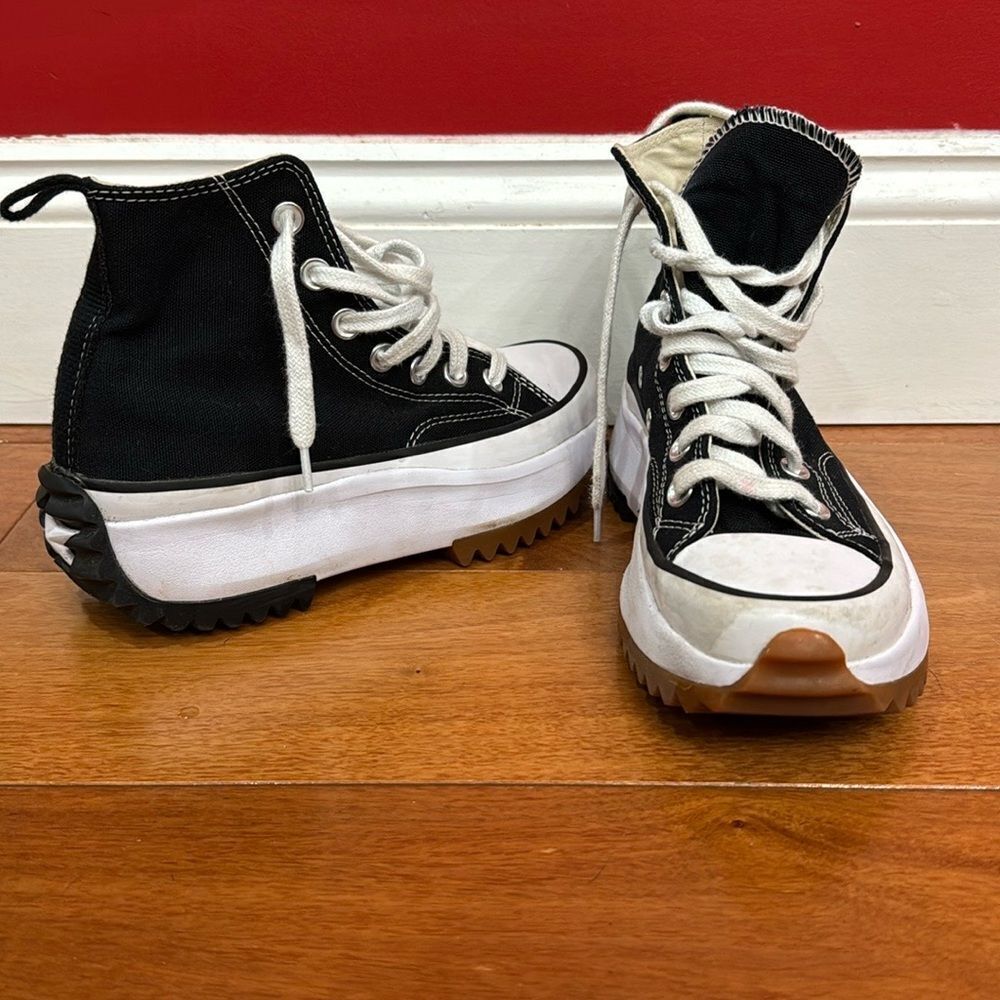 Converse Run Star Hike Hi Women‎ Shoes Sneakers Black size 4.5